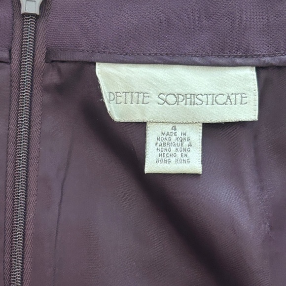 Vintage Petite Sophisticate Skirt - Eggplant Purple Size 4P - Picture 6 of 7